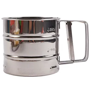 New Hot Sale High Quality Household Small Stainless Steel Centrifugal Cassava Flour Sifter Cup For Kitchen