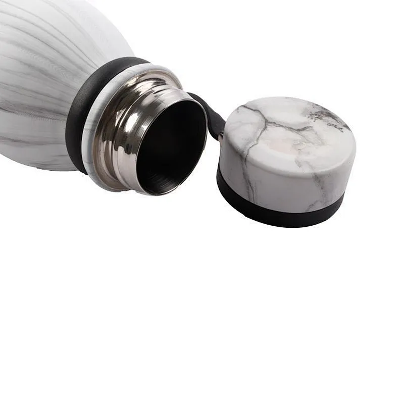 wholesale 600ml  food grade portable customizable pattern stainless steel Vacuum bottle
