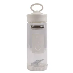 Household 300ml best selling portable clear glass tea mug with strainer