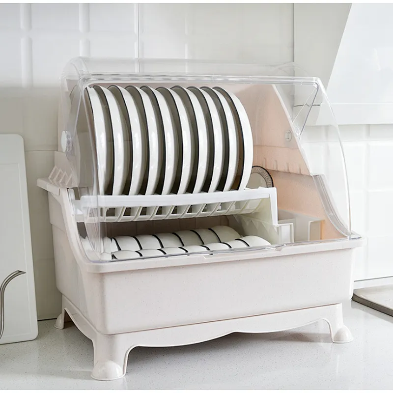 Unionsource Kitchen Storage With Lid Plastic Storage Holders Kitchen Drying Racks Dish