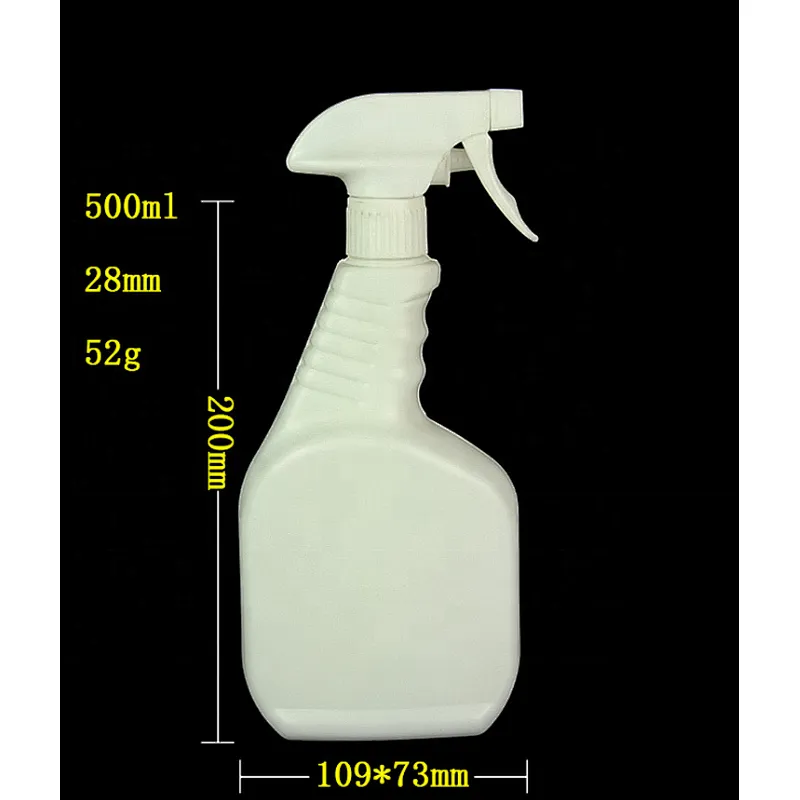 Union Source reusable portable large capacity empty 300ml 500ml plastic liquid spray bottle with nozzle