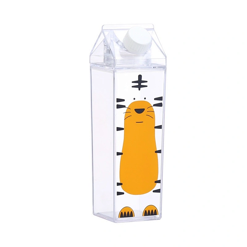 Union Source high quality wholesale new design 500ML BPA Free Square shape milk juice box bottle plastic