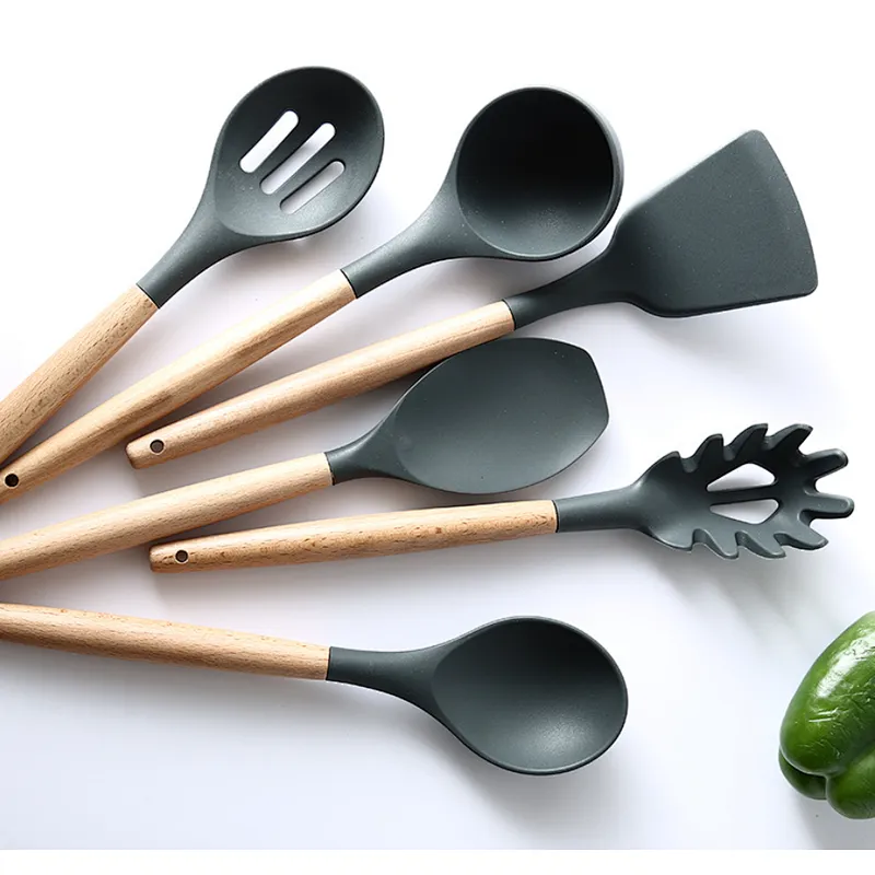 Russia Market 7PCS Eco-friendly Kitchen Utensils Set/Kitchen Cooking Ware Set Cookware