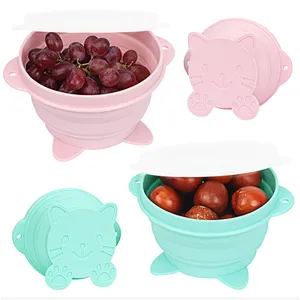 Unionsource Kids Silicone Sweetbaby Feeding Bowl/New Design Foldable Carton Bowl