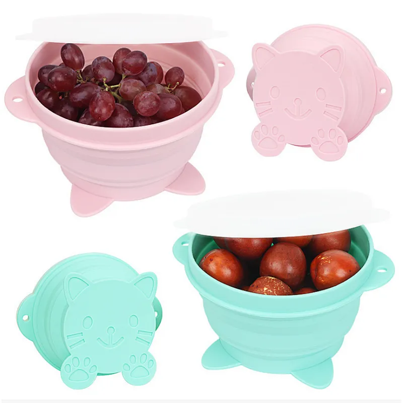 Unionsource Kids Silicone Sweetbaby Feeding Bowl/New Design Foldable Carton Bowl