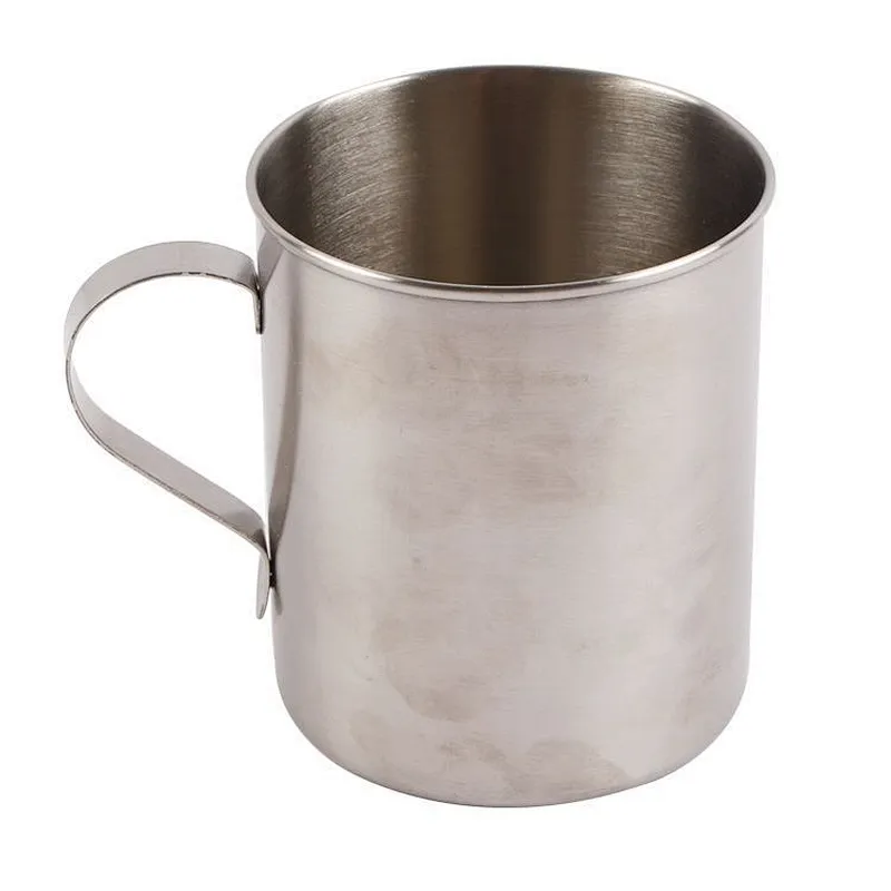 Wholesale Cheap Portable Monolayer Ss201 Stainless Steel Water Tea Milk Thermos Hot Cup With Handle