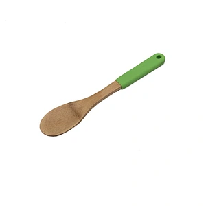 Union Source Cooking utensils wholesale kitchen wooden bamboo spatula spoon with silicone handle