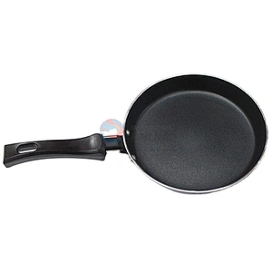 18Cm Popular Italianism Wine Red Coating Aluminum Wok Fry Cooking Pan With Alveolate Bottom