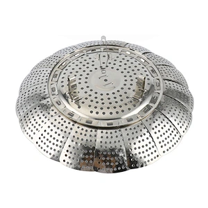 Non-Scratch Folding Collapsible stainless steel food steamer