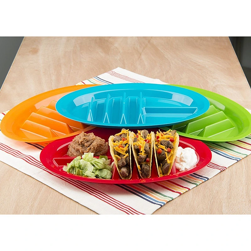 Food grade PP standard party hot dog /bread /pizza plastic plates and tray