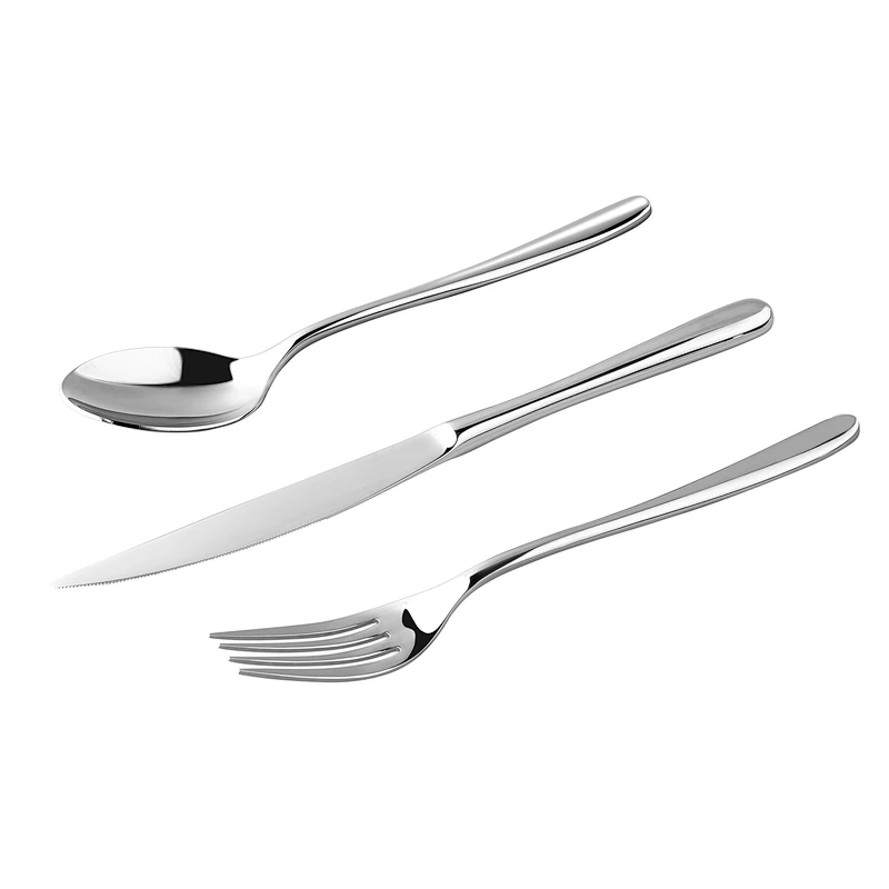 High Quality Wholesale Silver Kitchen Stainless Steel Set Of 3 pcs Table Cutlery