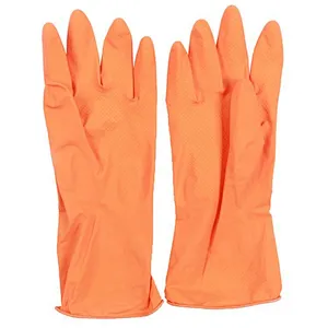 Unionsource Household Rubber Cleaning Gloves Smooth Rubber Dishwashing Glover