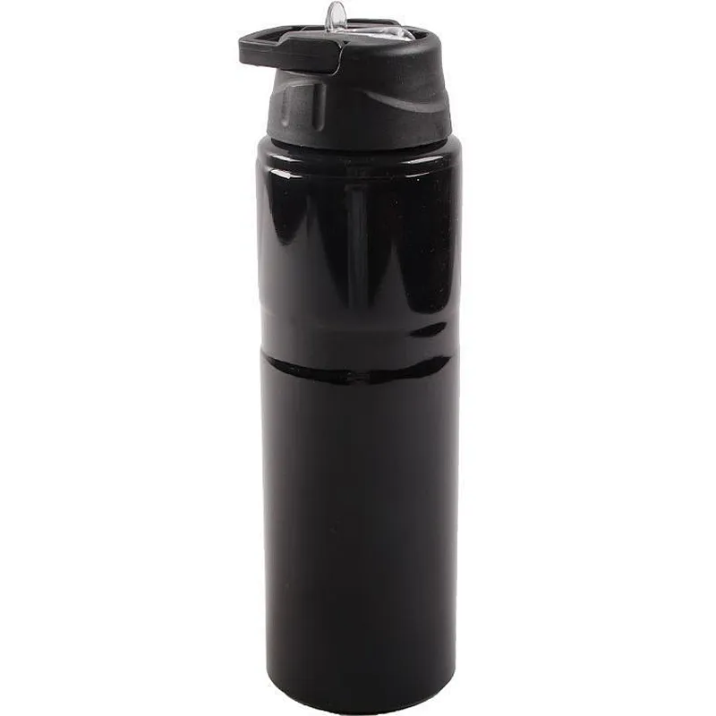 Hot Sale 750ml Portable Large Capacity Aluminium  Outdoor Carabiner Sports Water Bottle For Men