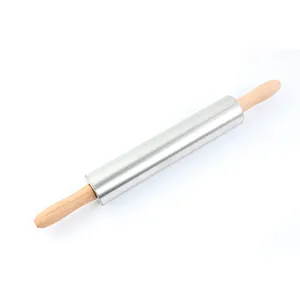 Union Source Eco-friendly Kitchen Utensil Stainless Steel Rolling Pin For Baking