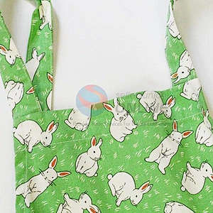 Simple Style Creative Eco-Friendly Green Cute Print Custom Cooking Chef Linen Aprons Kitchen For Adults