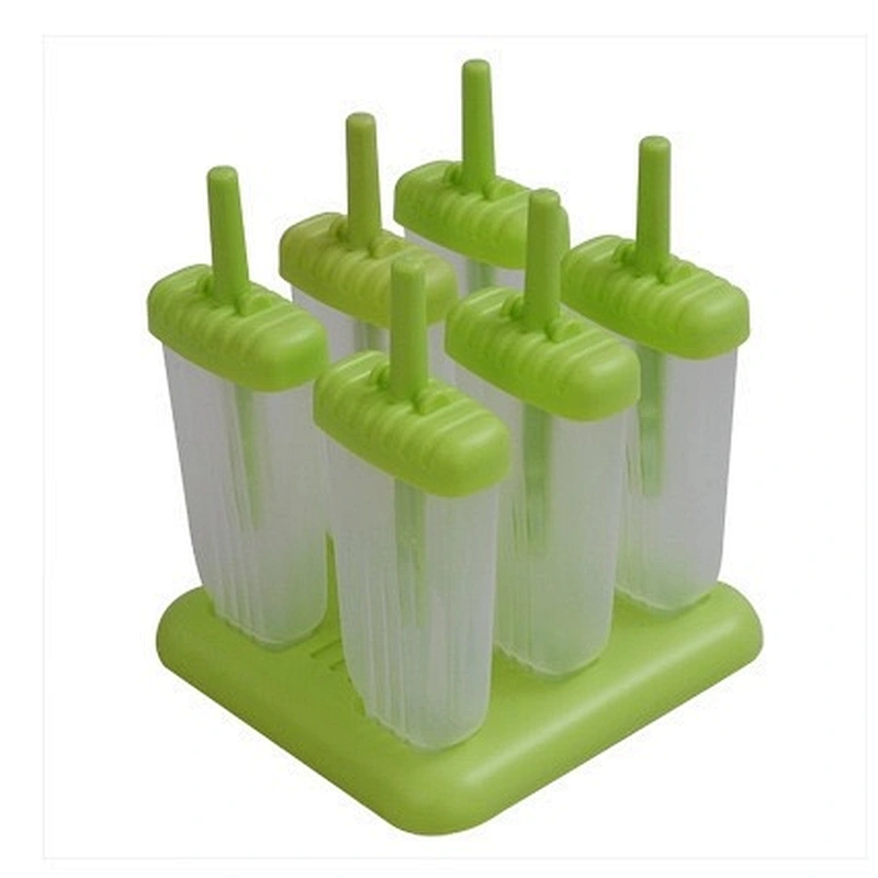 Union Source  Household Reusable Kitchen Accessories Summer Food Grade DIY  6 Piece Ice Pop Molds Maker