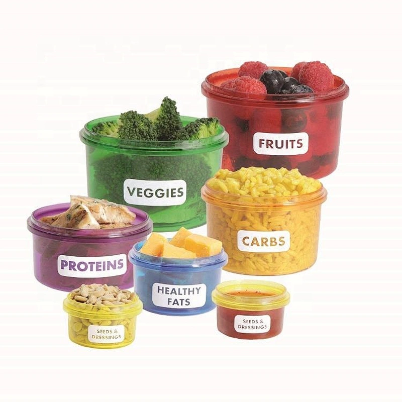 Union Source Perfect portions airtight plastic veggies cabs fruit resistant food storage bag container 7 piece
