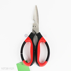 Chinese Fabrication Heavy Duty Kitchen Scissors Red Black Multifunctional Cutter Scissors For Kitchen