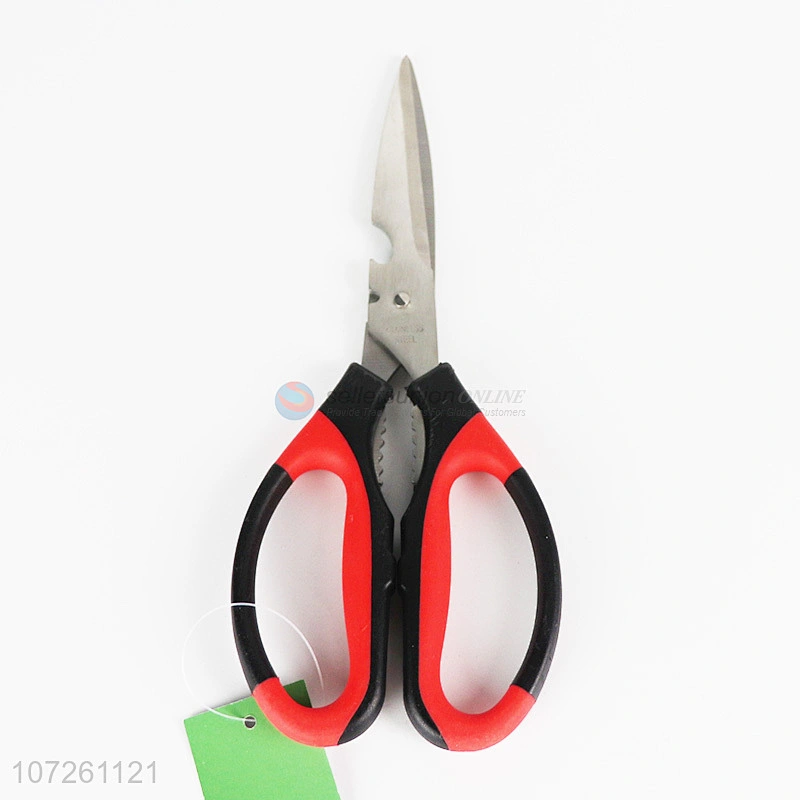 Chinese Fabrication Heavy Duty Kitchen Scissors Red Black Multifunctional Cutter Scissors For Kitchen
