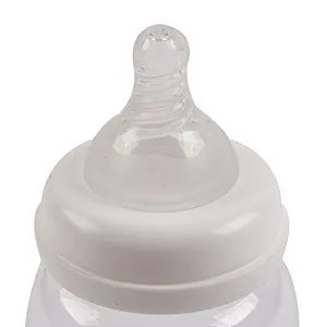wholesale household environmentally friendly  long service life clear glass nursing bottle