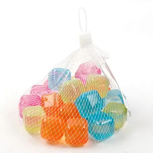 Colorful BPA free reusable Frosted PE Plastic 20 Pcs ice cube set wholesale