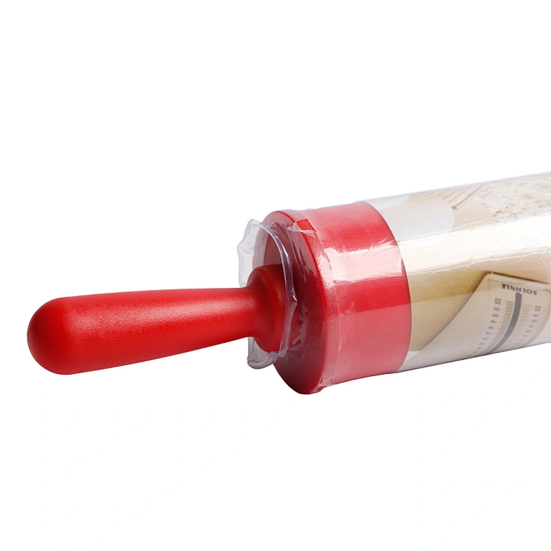 custom rotatable reusable baking tool bakeware christmas PP silicon rolling pin for home