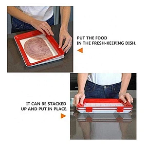 Kitchen Tools Healthy Seal Storage Container Creative Food Plastic Preservation Tray