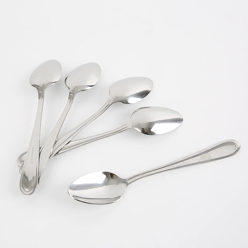 Wholesale High Quality Household Stainless Steel Tableware Dinner Spoon Serving Set Flatware For Home