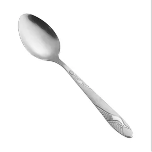 Union Source High quality luxury flatware  silver mirror elegant hotel wedding stainless steel fork knife spoon set