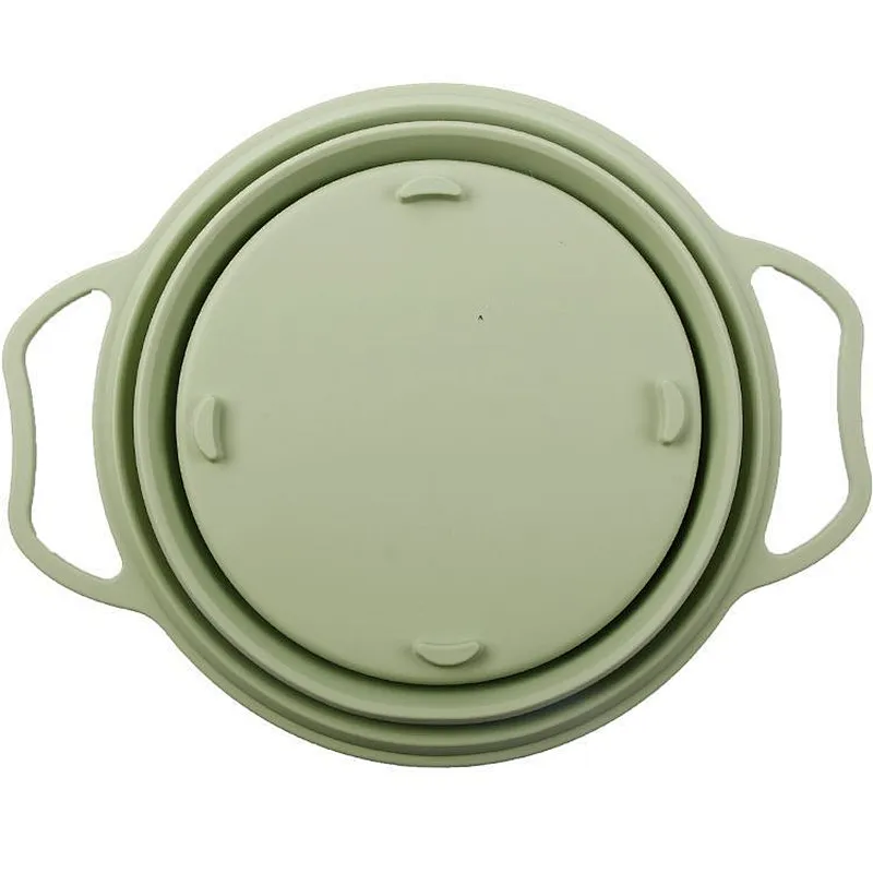 Union Source Collapsible Kitchen Drain Silicone Colander & Strainers Foldable Storage Basket