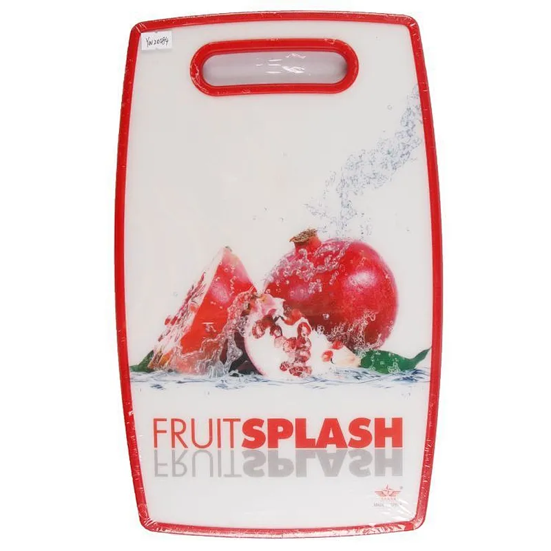 Customize eco-friendly popular rectangle shape plastic cutting board for home