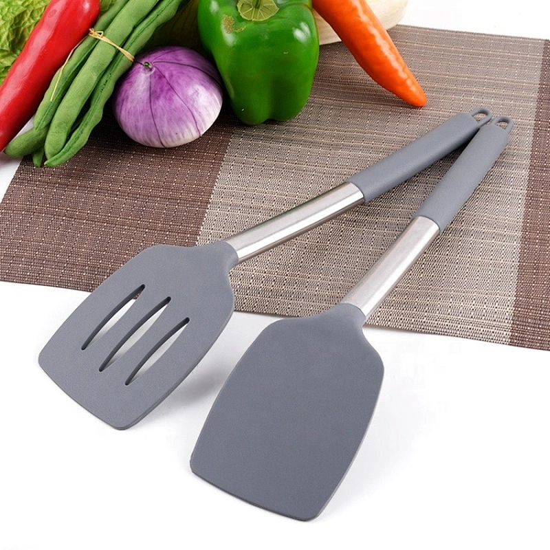 Sellers Union 12PCS Eco-Friendly Grey stainless steel kitchen utensil set