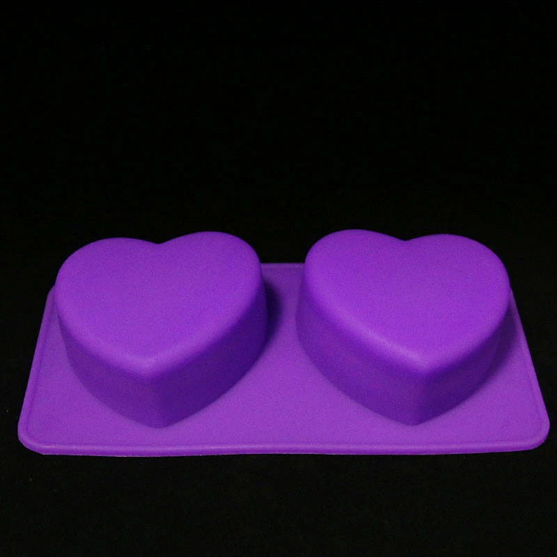 Heart shape Custom 100g round silicone loaf soap mold