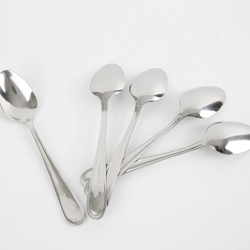 Wholesale High Quality Household Stainless Steel Tableware Dinner Spoon Serving Set Flatware For Home