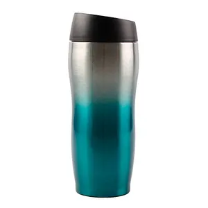 Car vacuum thermos easy to carry insulated double wall stainless steel coffee mug cup with lid