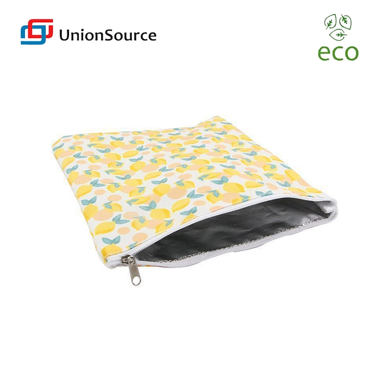 Custom designed ziplock eco friendly aluminum reusable insulated sandwich snack bags