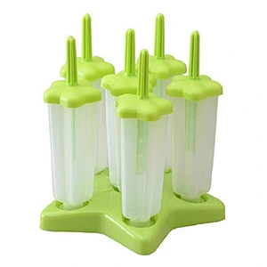 Union Source  Household Reusable Kitchen Accessories Summer Food Grade DIY  6 Piece Ice Pop Molds Maker