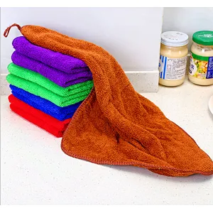 Unionsource Eco Double Faced Covel Fleece Reusable Kitchen Soft Cleaning Microfiber Dish Wash Cloths Velvet
