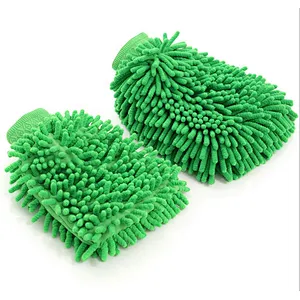 Union Source Custom Multi-functional Chenille Microfiber  Car Wash Cleaning Dusting Glove Washing