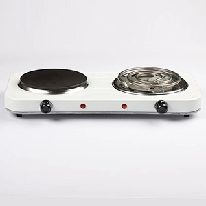 Hot sale portable household CE EMC 2000W double cooking electric stove coil solid hot plate for table