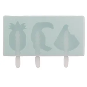 New cute home food grade multifunctional triple stick silicone trays ice cube mold cream moulds