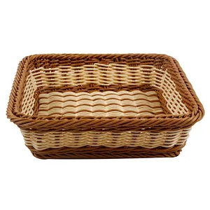 Household hot sale  PP woven storage basket round  for kitchen/supermarket