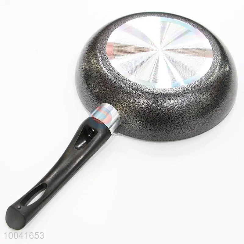 7Pieces/Set Household Colourful Coating Aluminum Wok Pan Frying Pan With Curved Handle