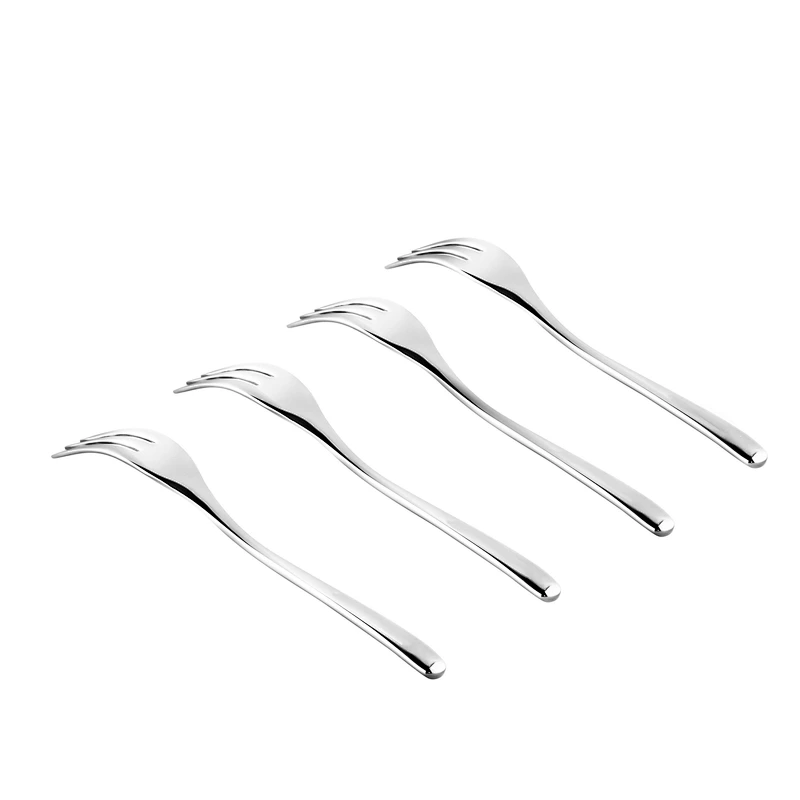 High Quality Silver Kitchen Stainless Steel Cutlery Set of 4 pcs Dessert Fork