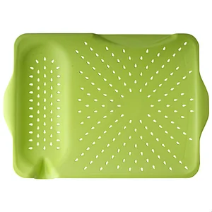 Plastic kitchen dish drainer vegetable washing draining strainer leaking Tray
