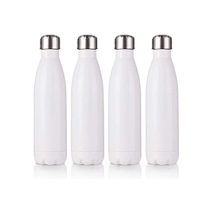 Hot sale Double Wall Portable Cola Shape  18/8 Stainless Steel Vacuum Flask Sublimation Water Bottle