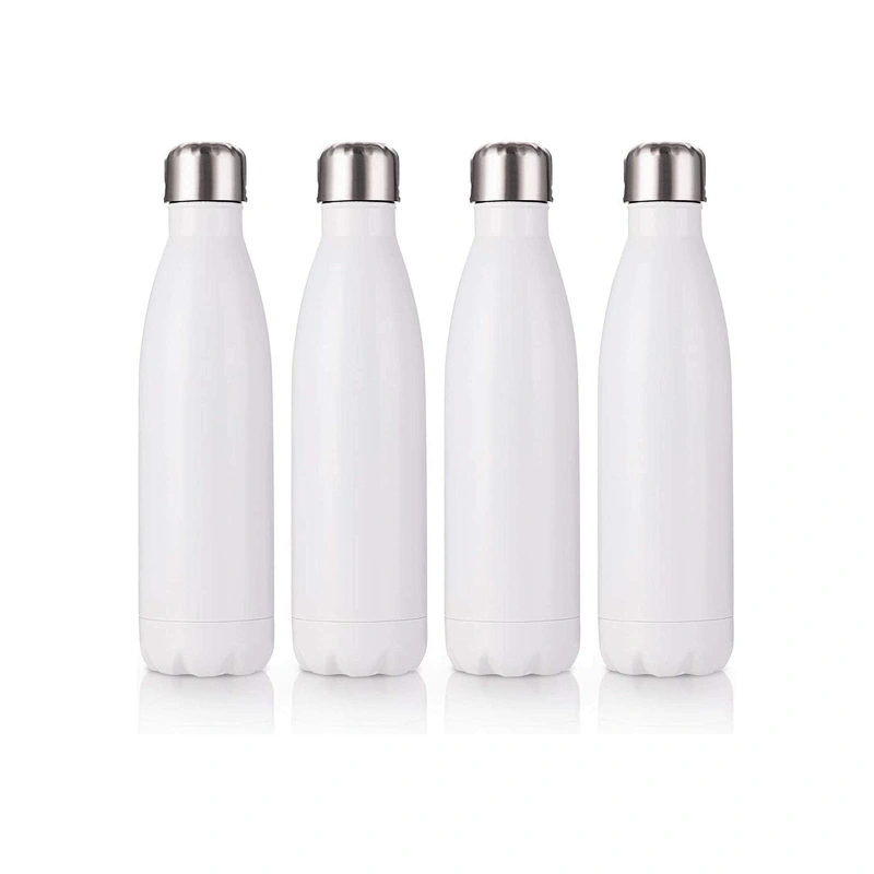Hot sale Double Wall Portable Cola Shape  18/8 Stainless Steel Vacuum Flask Sublimation Water Bottle