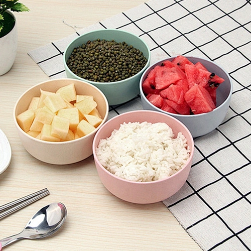 biodegradable fruit PLA material round shaped reusable bowl
