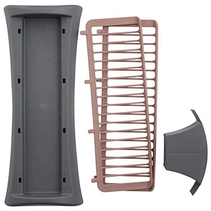 High Quality Stainless Steel Folding Kitchen Plastic Collapsible Dish Plate Drying Rack With Color Box