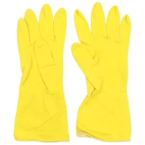 Unionsource Household Rubber Cleaning Gloves Smooth Rubber Dishwashing Glover
